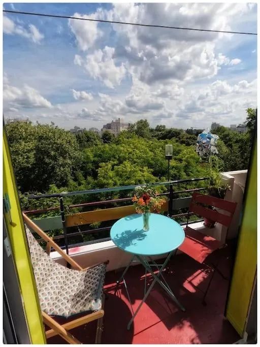 Canopee, Paisible, Chaleureux, Lumineux, Balcon דירה