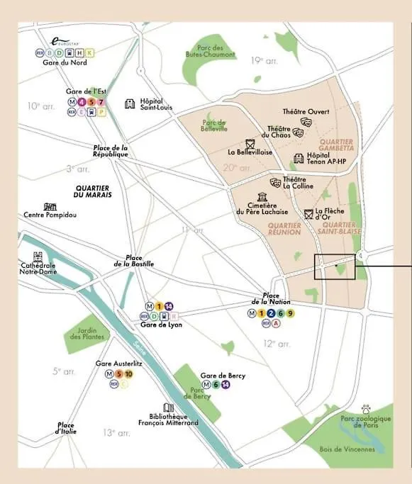 Canopee, Paisible, Chaleureux, Lumineux, Balcon Apartment Paris